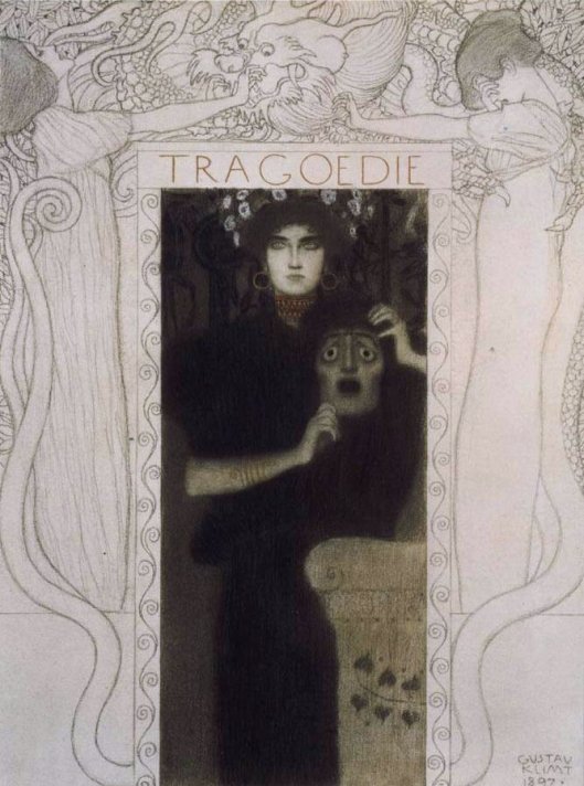 [note: Gustav Klimt, Tragedy, 1898]